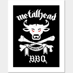 Metal Head BBQ (newest design) Posters and Art